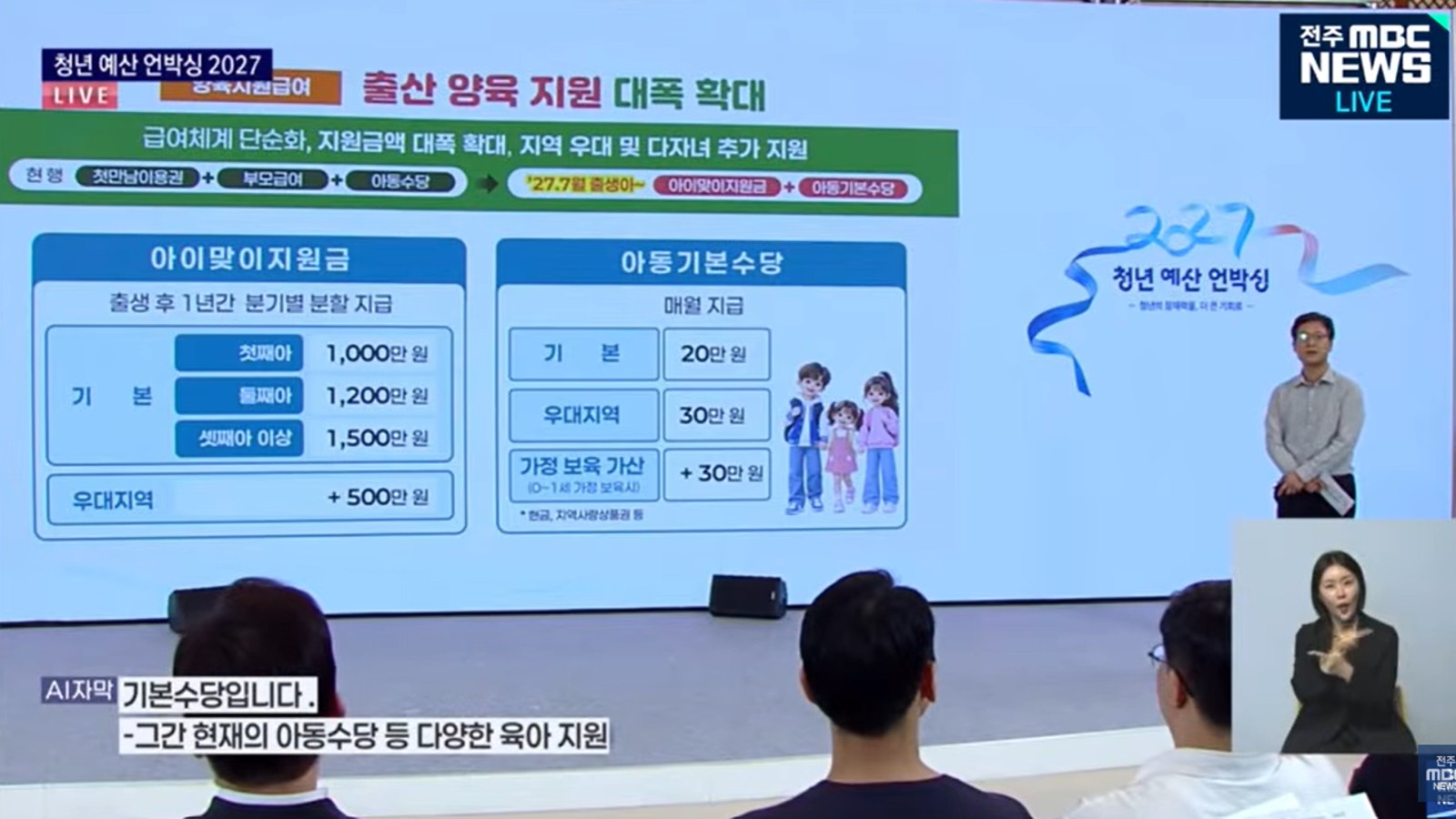 아이맞이지원금과 아동기본수당 확대에 대한 이미지입니다 아이맞이지원금과 아동기본수당